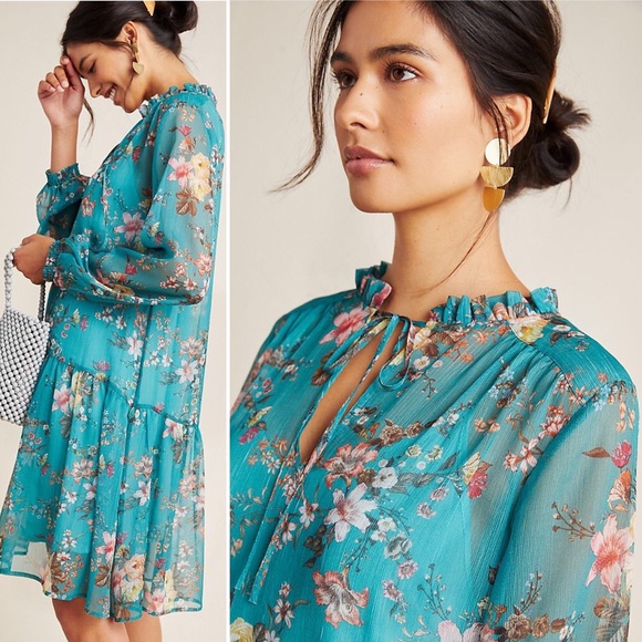 Anthropologie Dresses & Skirts - Anthropologie Maeve Emmy Floral Tunic Sz S NWT